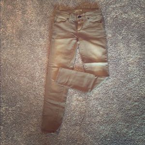 Free people nude color skinny jeans size 24